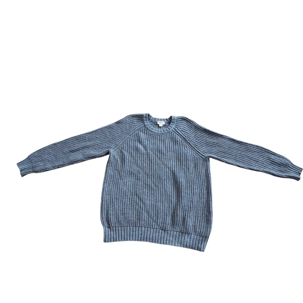 Upwest Men’s Grey Sweater L warm gray knit classy organic cotton - Picture 9 of 9